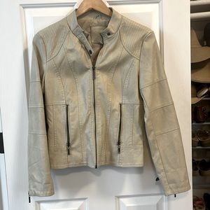 Max Studio pleather Moto jacket